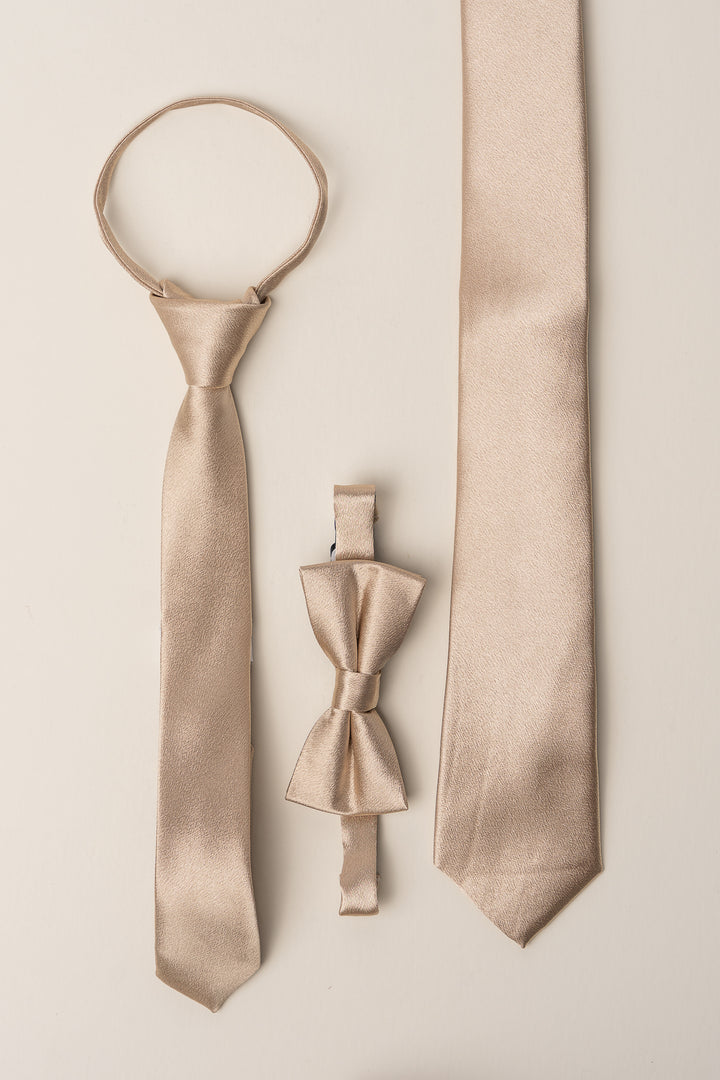 Max Boys Tie in Champagne-Mini