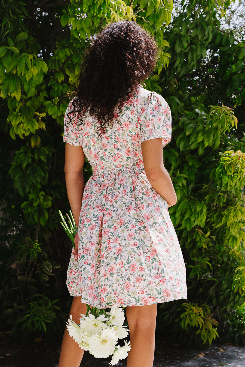 Chelsea Dress in Cream Floral - FINAL SALE