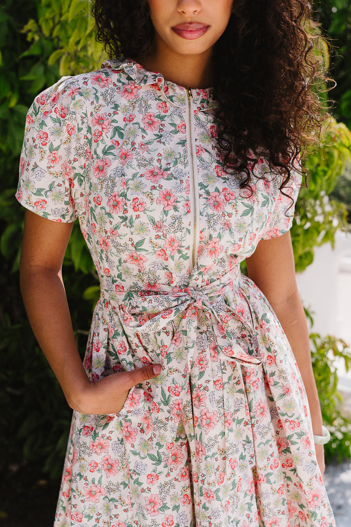 Chelsea Dress in Cream Floral - FINAL SALE