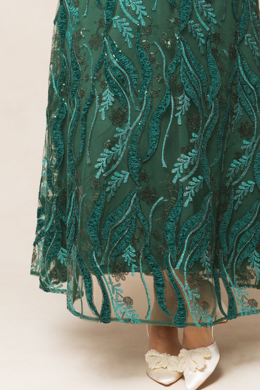 Clover Dress in Emerald - FINAL SALE