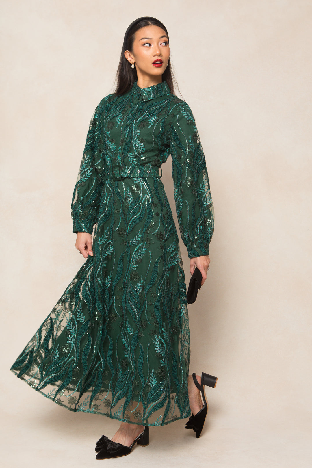 Clover Dress in Emerald - FINAL SALE