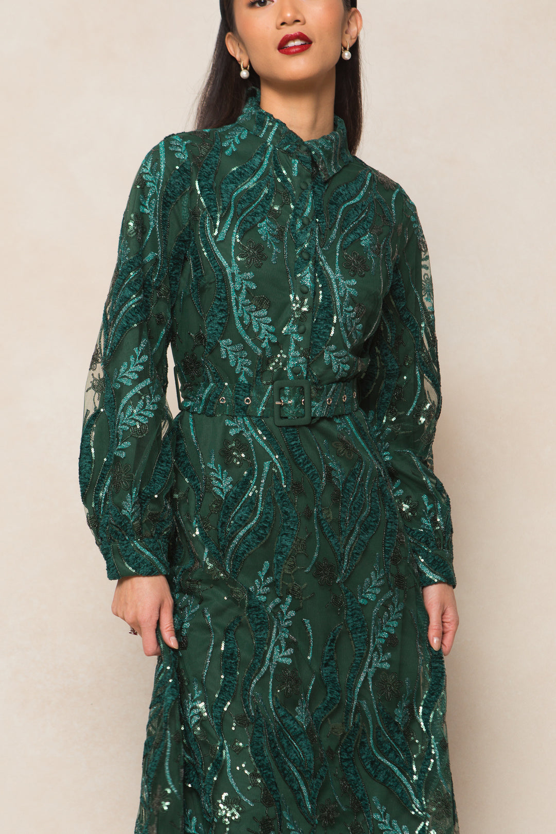 Clover Dress in Emerald - FINAL SALE