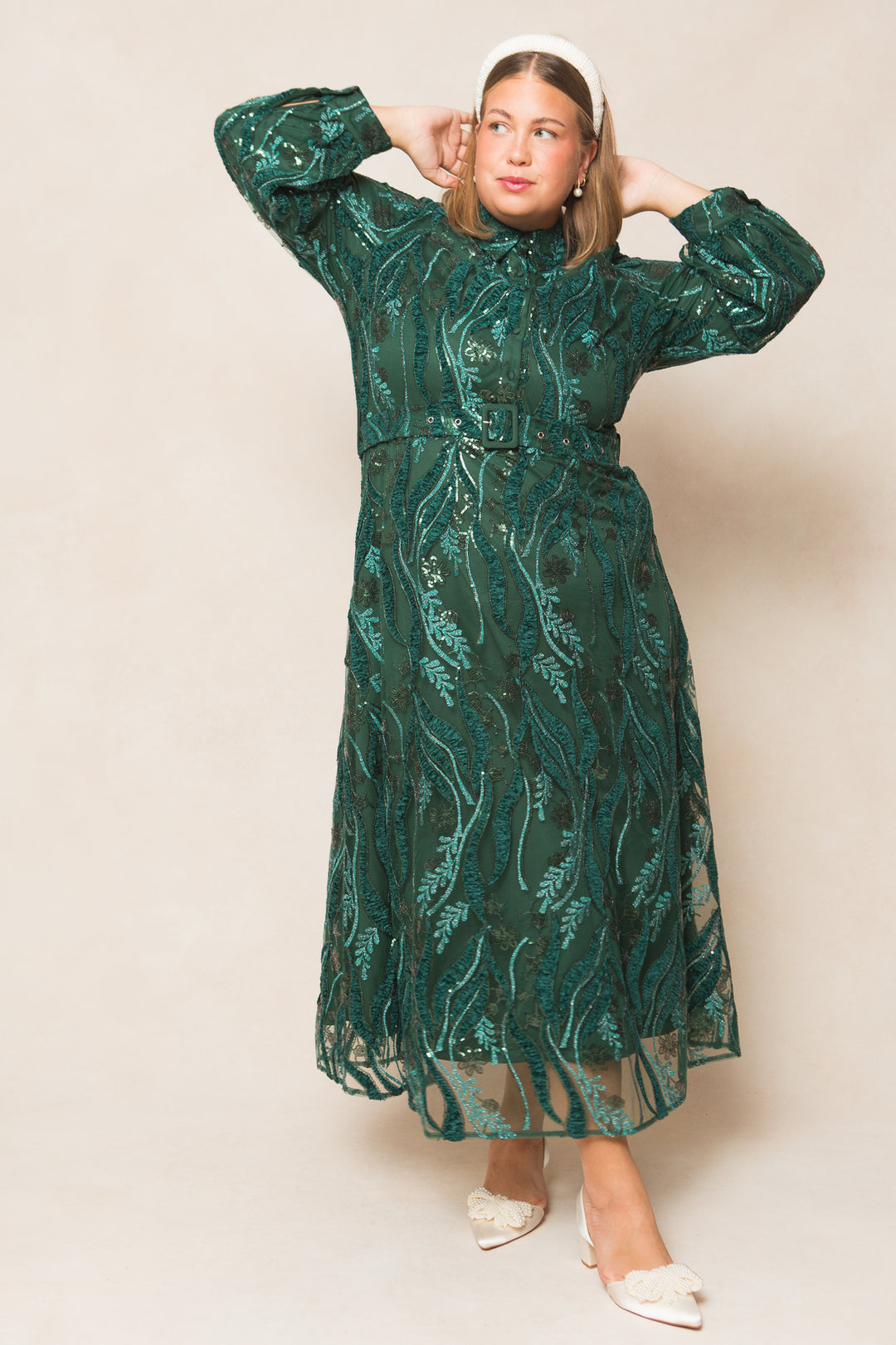 Clover Dress in Emerald - FINAL SALE