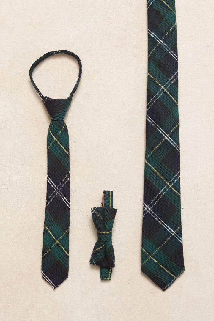 Ties in Connie Navy Plaid - FINAL SALE