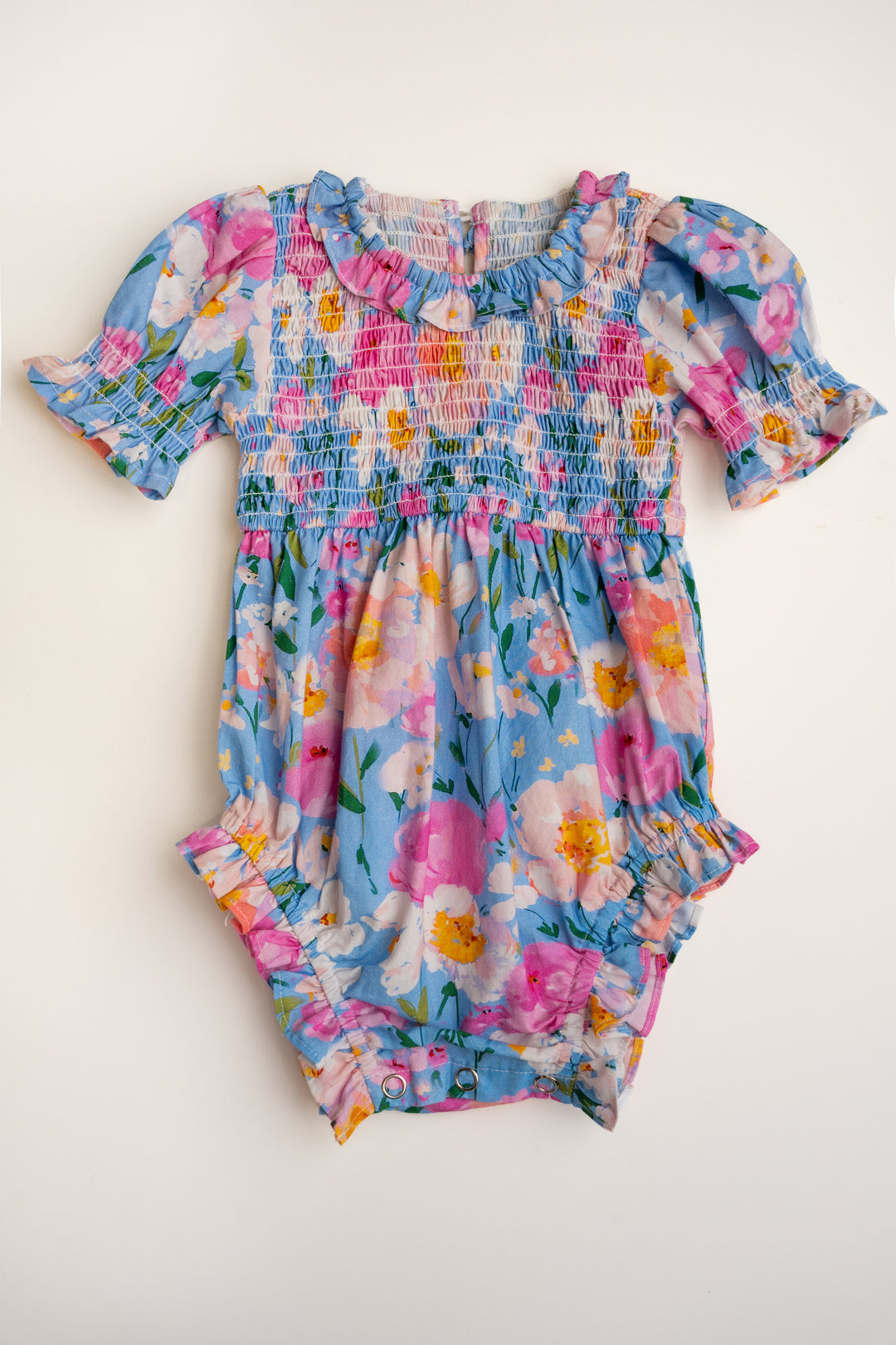 Baby Delia Romper in Blue