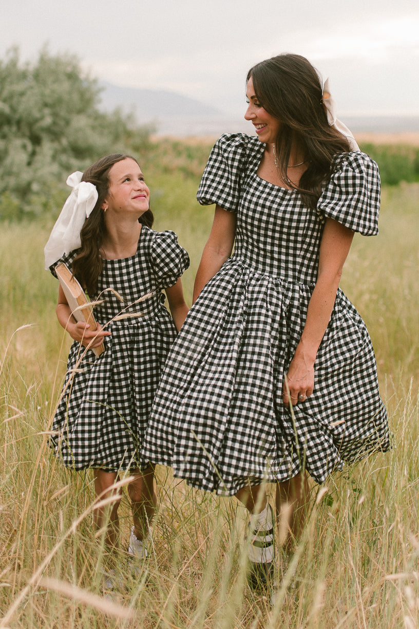 Cupcake Dress in Black Gingham - FINAL SALE