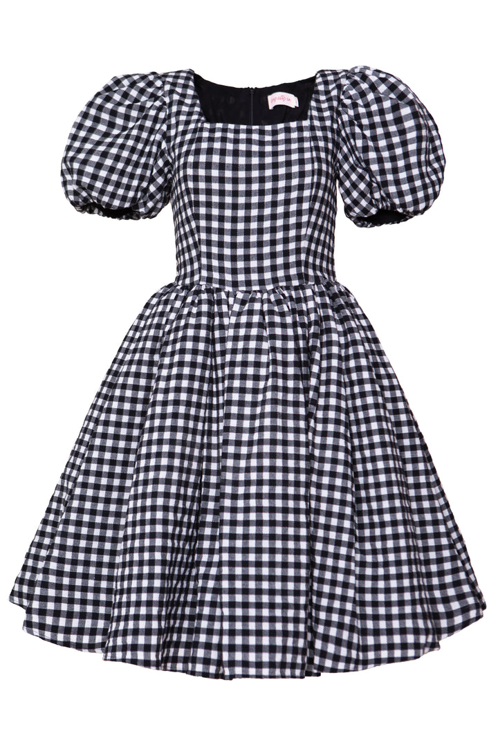 Cupcake Dress in Black Gingham - FINAL SALE