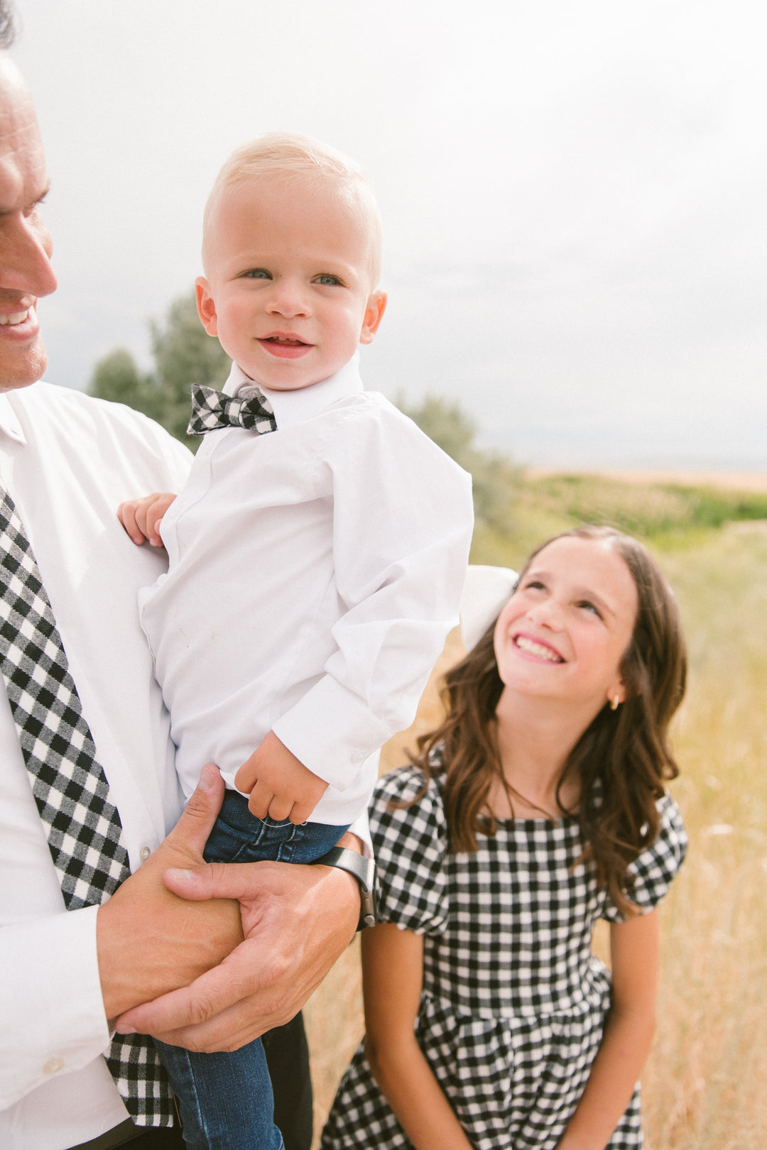 Baby Boys Henry Bow Tie in Cupcake Black Gingham - FINAL SALE