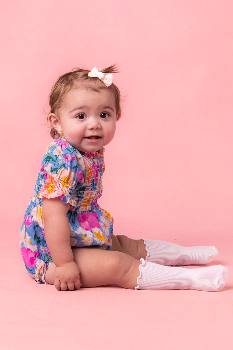 Baby Delia Romper in Blue