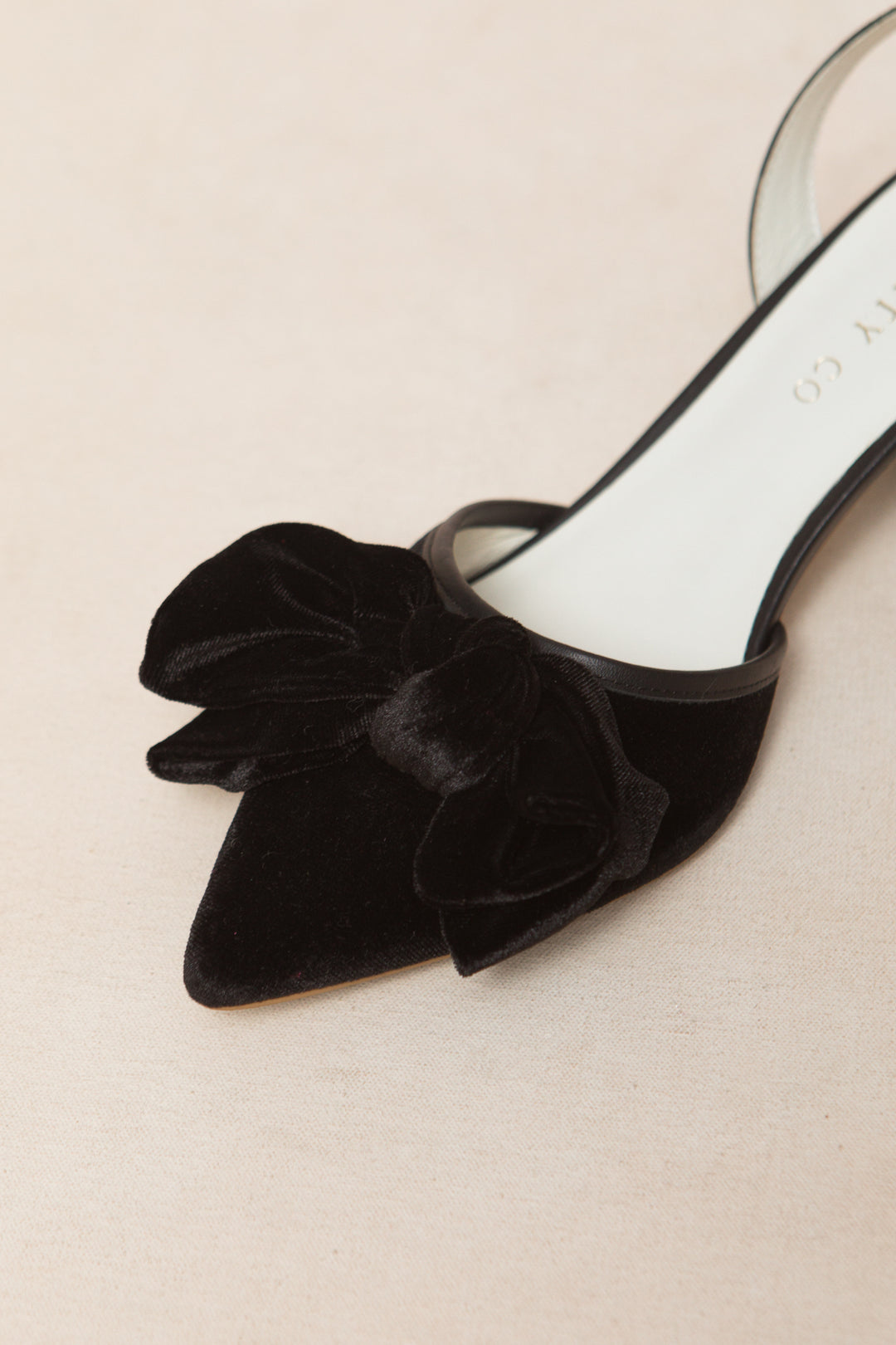 Eloise Black Bow Heel