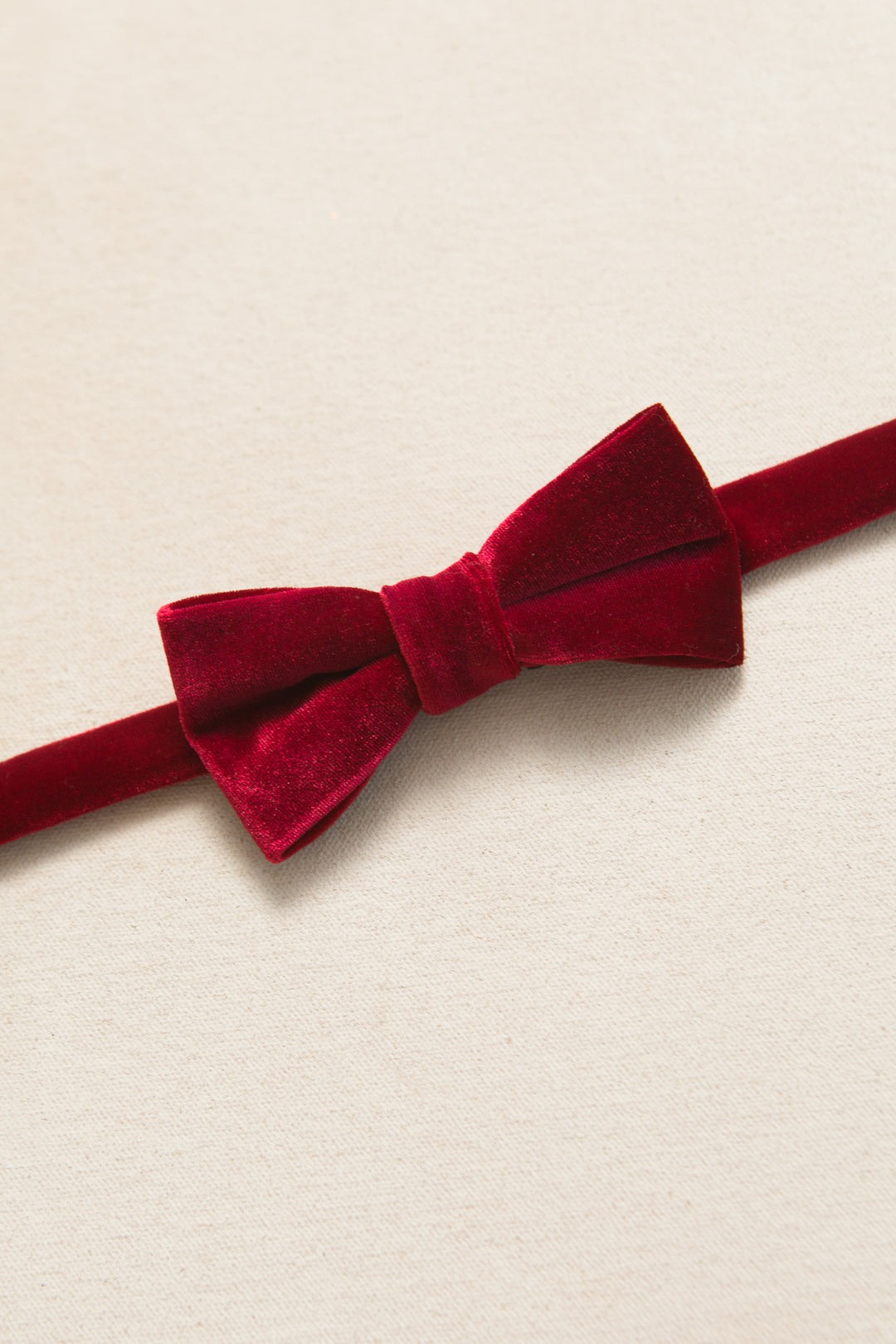 Bow Ties in Enamored Red Velvet - FINAL SALE