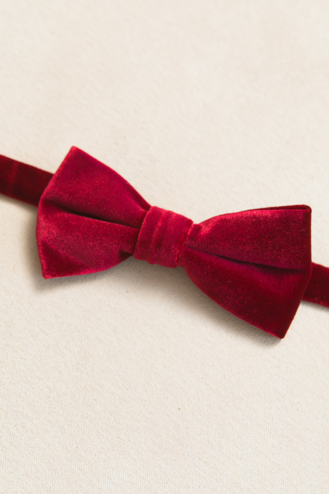 Bow Ties in Enamored Red Velvet - FINAL SALE