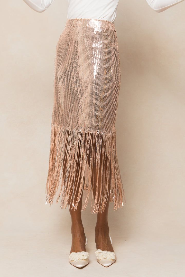 Ethereal Skirt in Gold Sequin - FINAL SALE