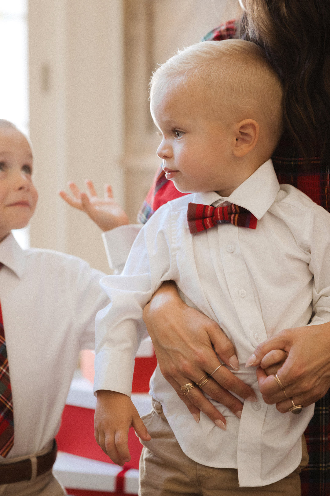 Ties in Madeline Holiday Plaid