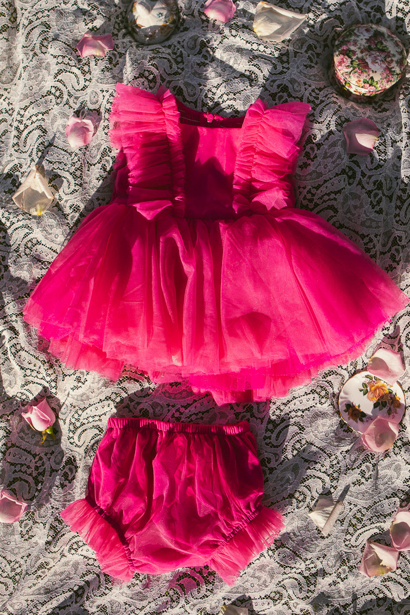 Baby Fairy Garden Dress Set in Pink - FINAL SALE