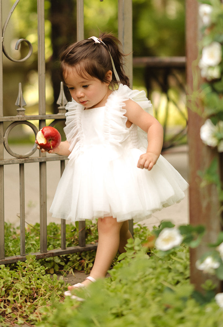 Baby Fairy Garden Dress Set in White - FINAL SALE