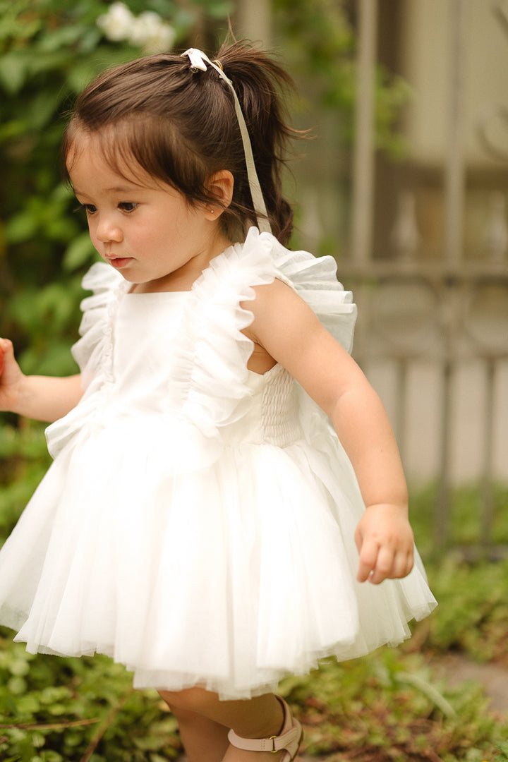 Baby Fairy Garden Dress Set in White - FINAL SALE