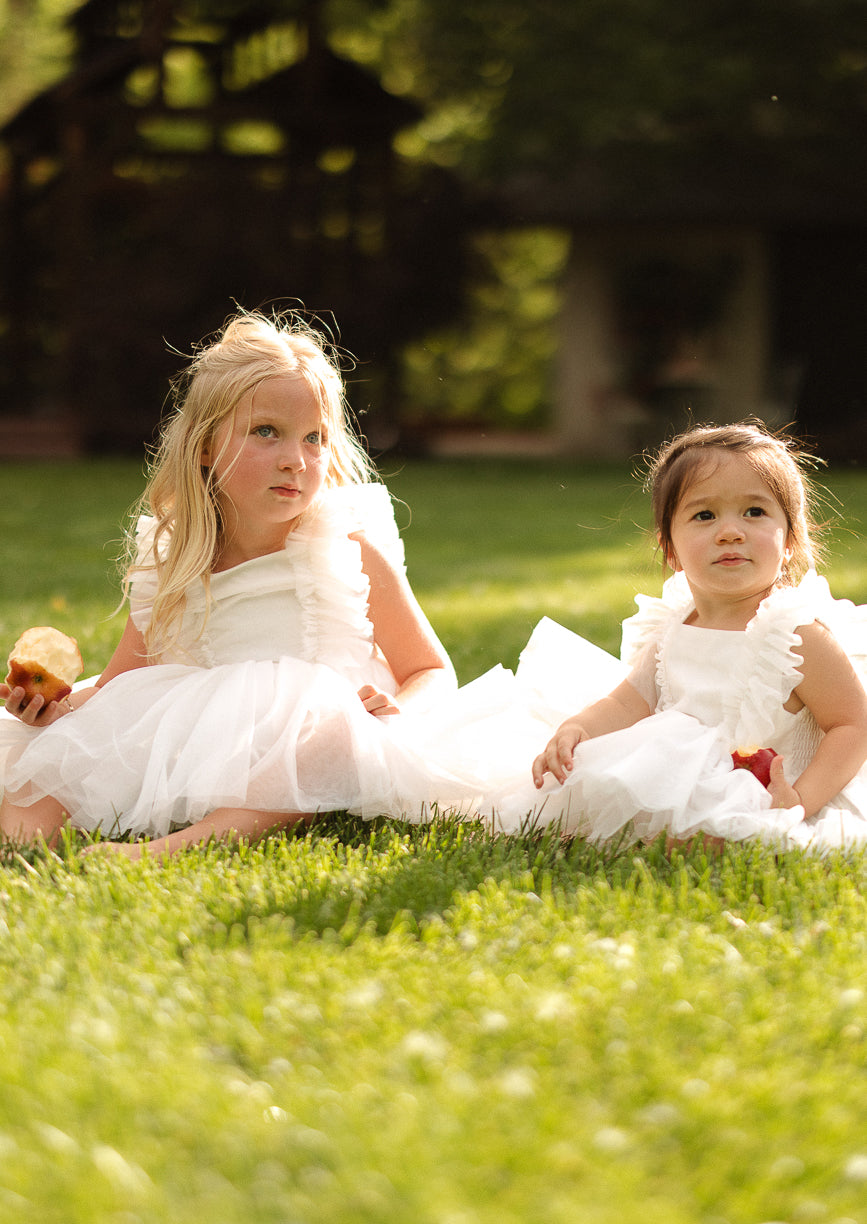 Baby Fairy Garden Dress Set in White - FINAL SALE