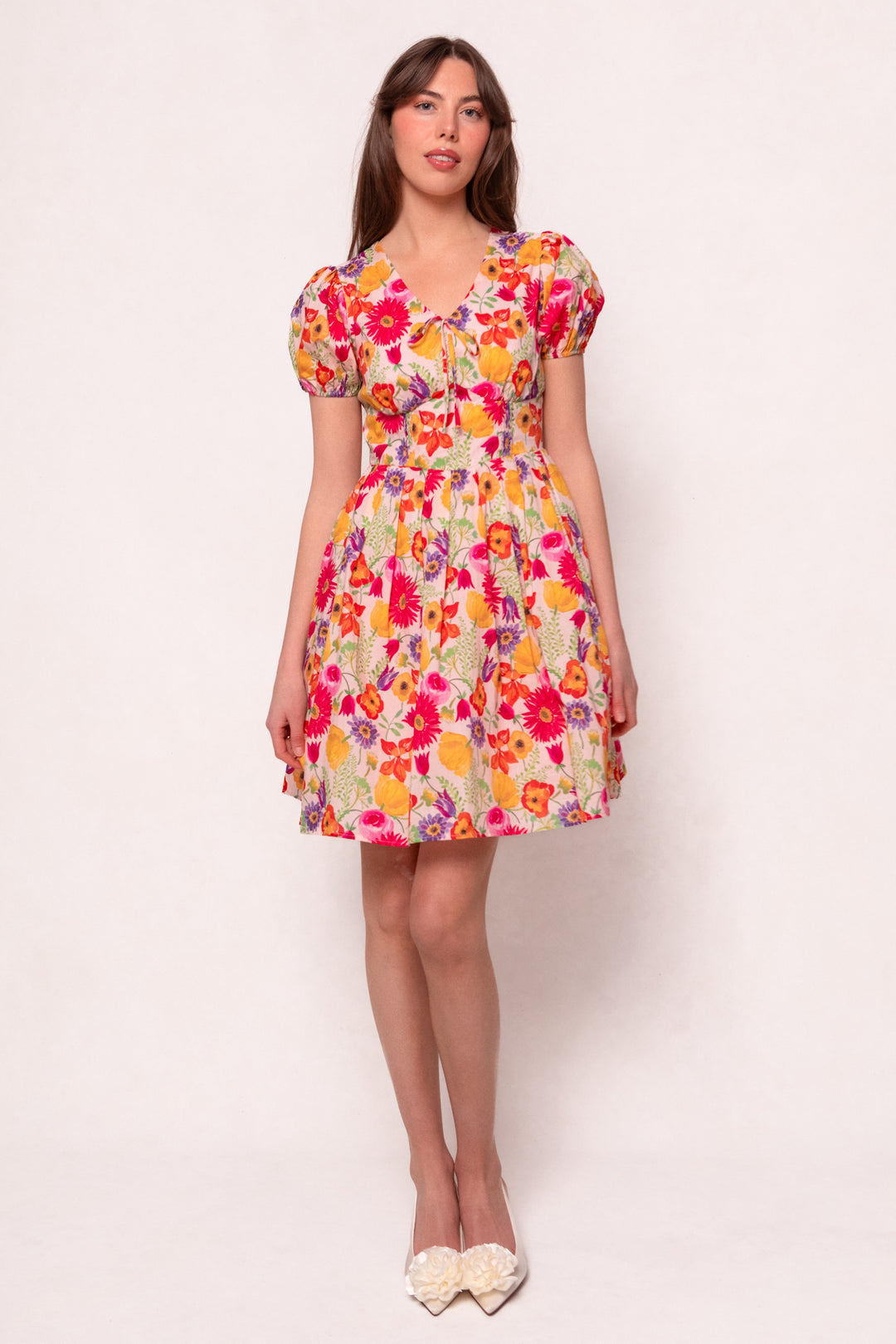 Fleur Dress in Multicolor Floral