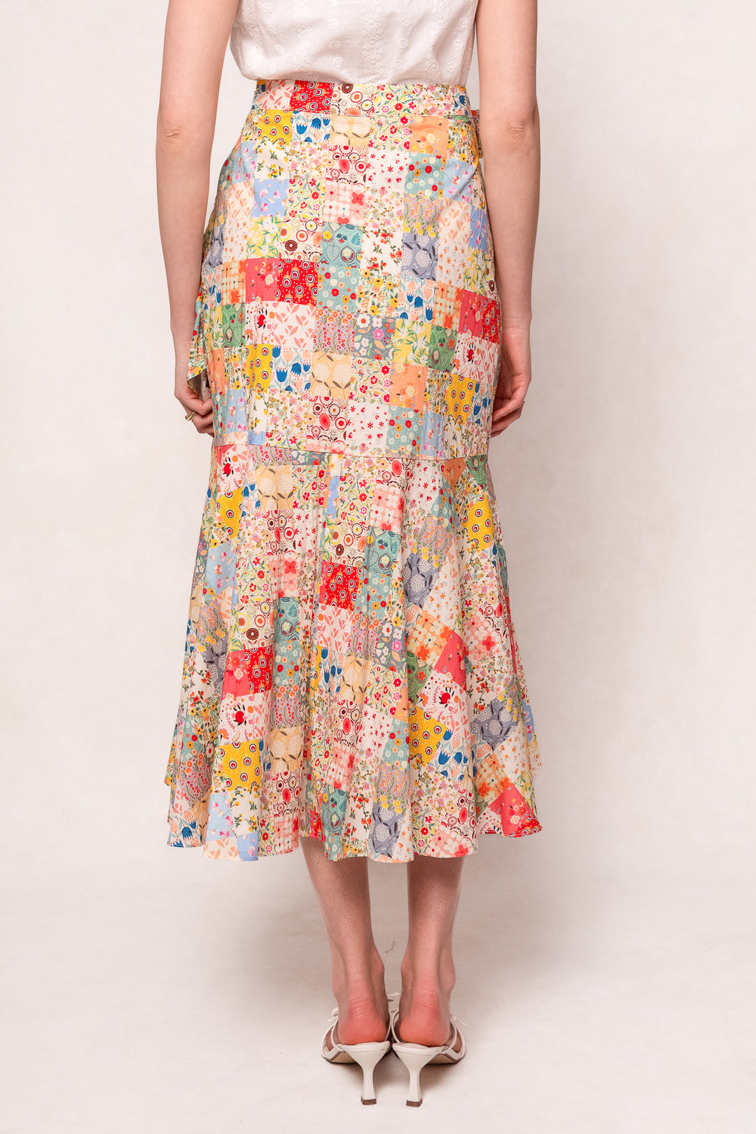 Francesca Skirt in Floral Patchwork