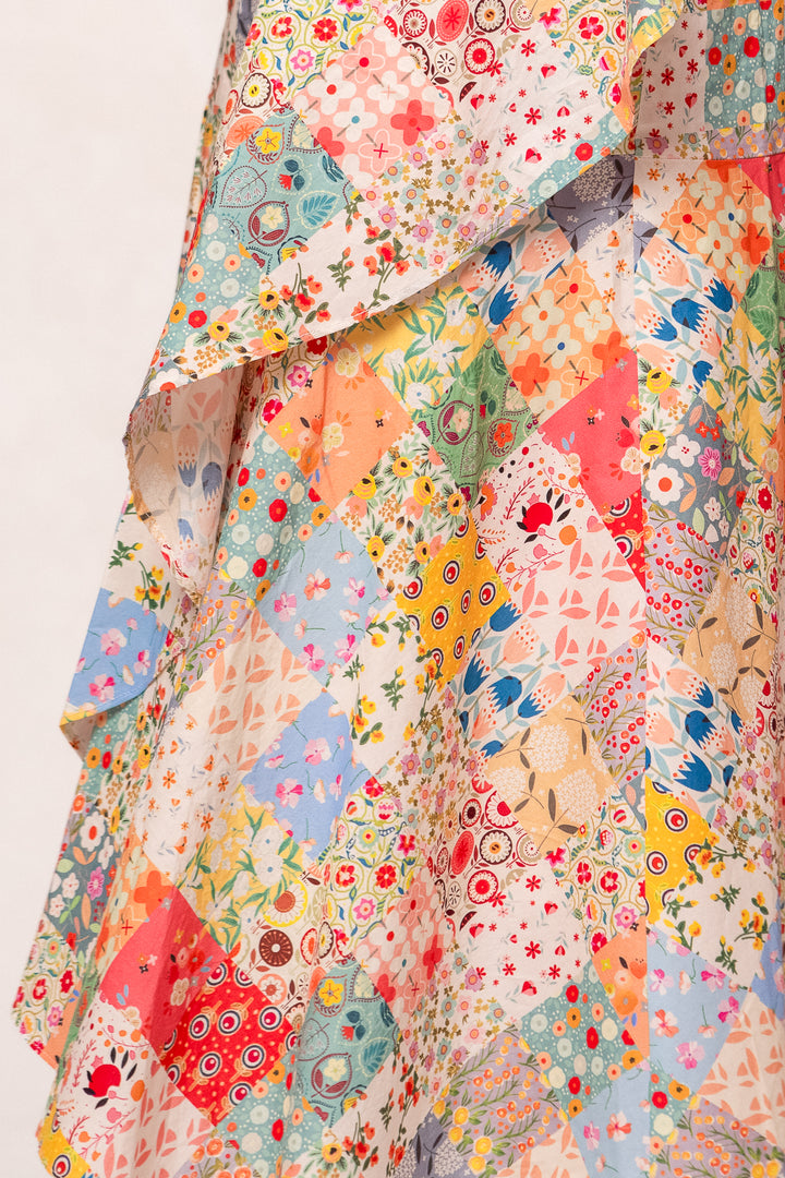 Francesca Skirt in Floral Patchwork