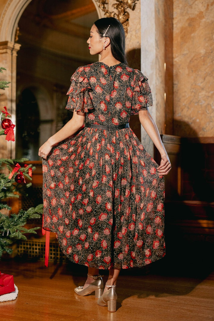 Gianna Dress in Moody Floral - FINAL SALE