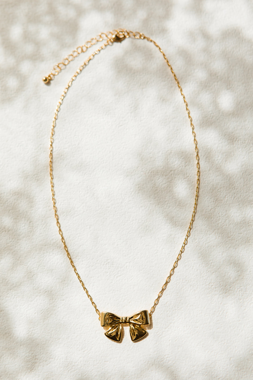 Gold Bow Necklace