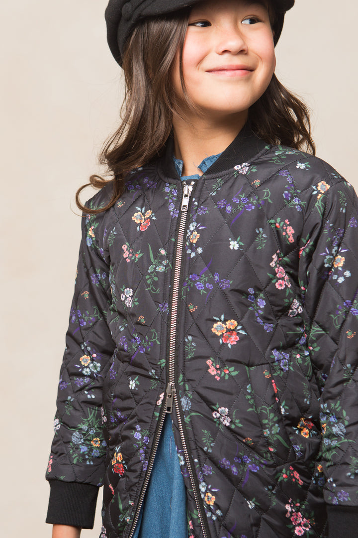 Mini Harlowe Quilted Jacket in Floral - FINAL SALE