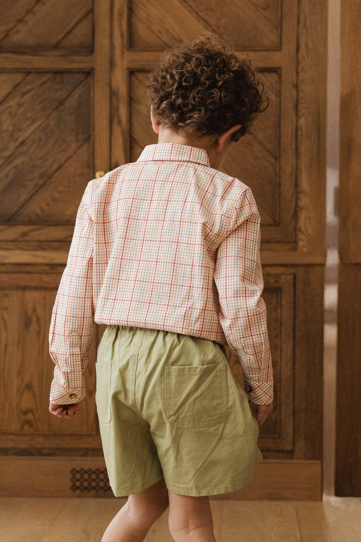 Boys John Shirt in Hattie Multicolor Gingham