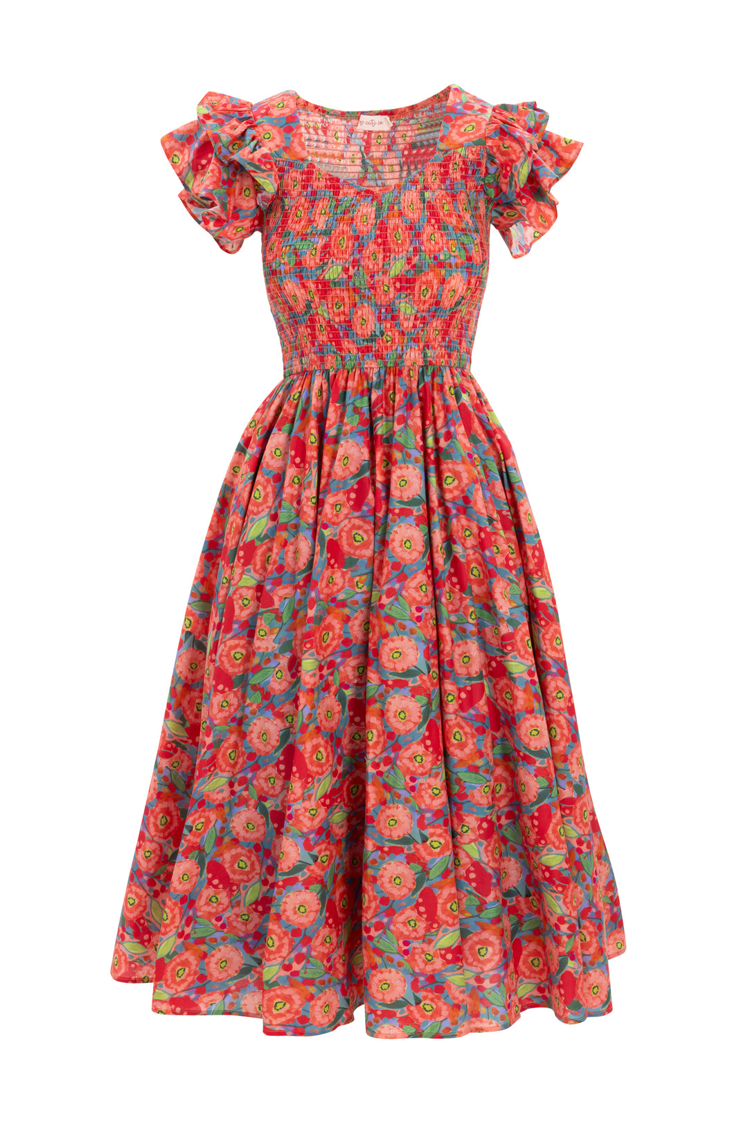 Hattie Dress in Poppy