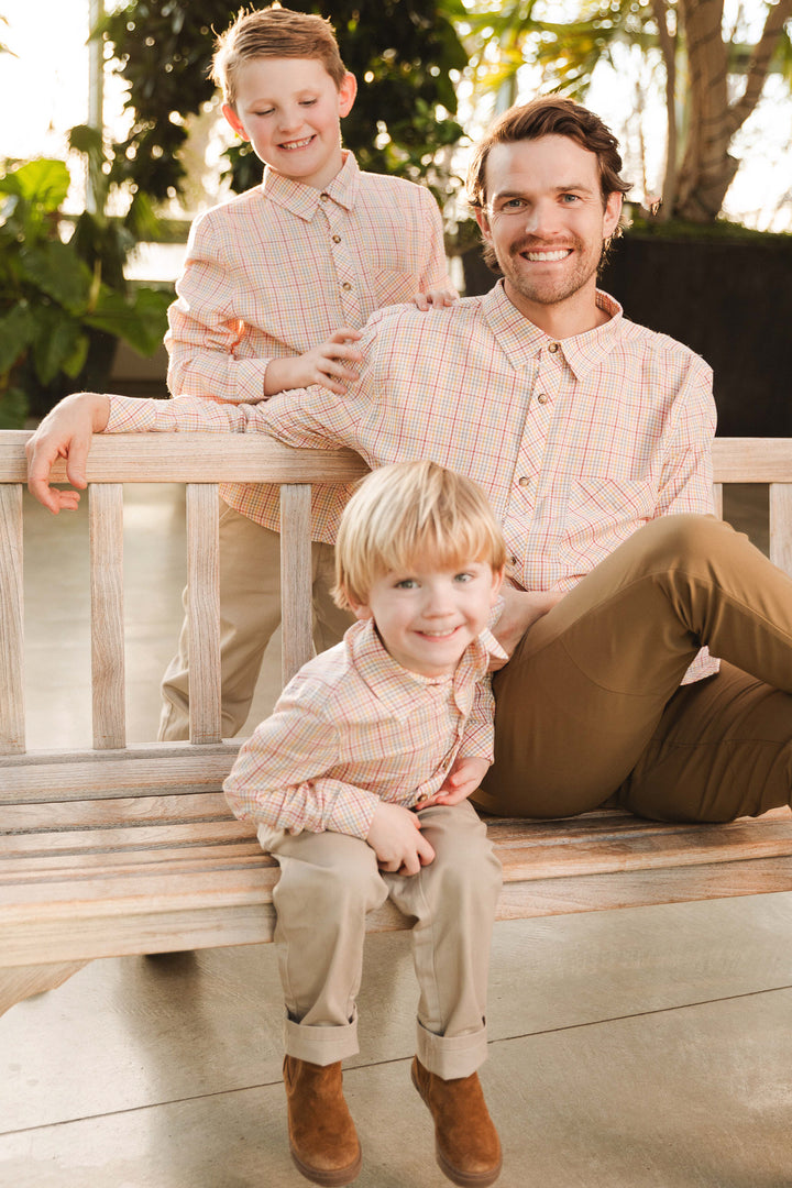 Mens John Shirt in Hattie Multicolor Gingham