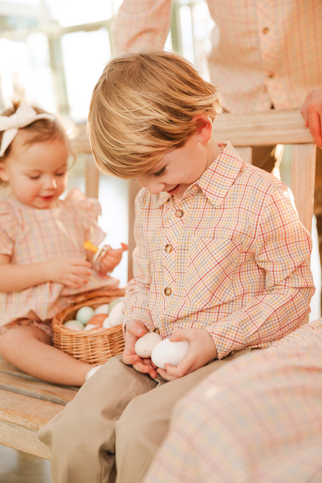 Boys John Shirt in Hattie Multicolor Gingham