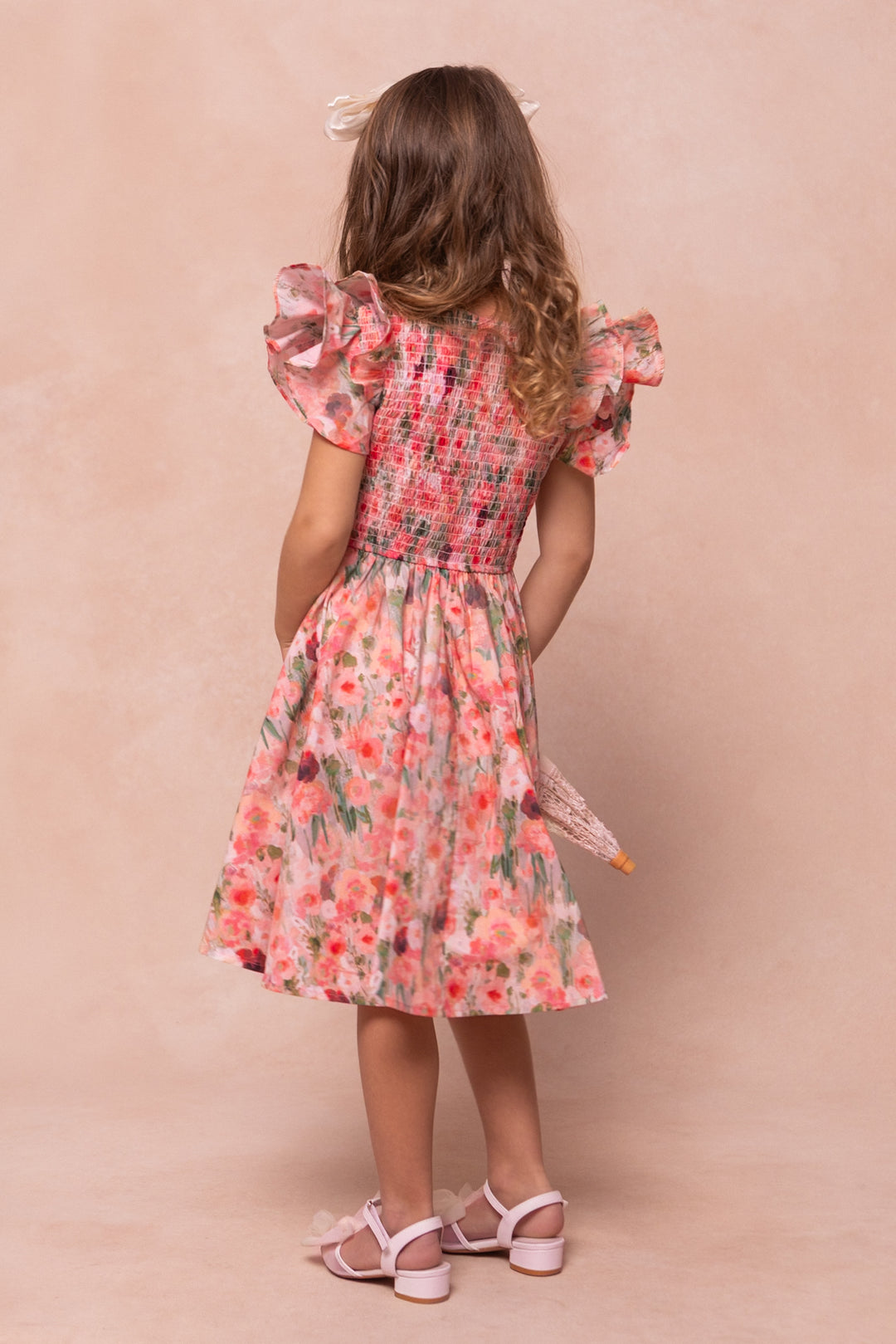 Mini Hattie Dress in Watercolor Floral