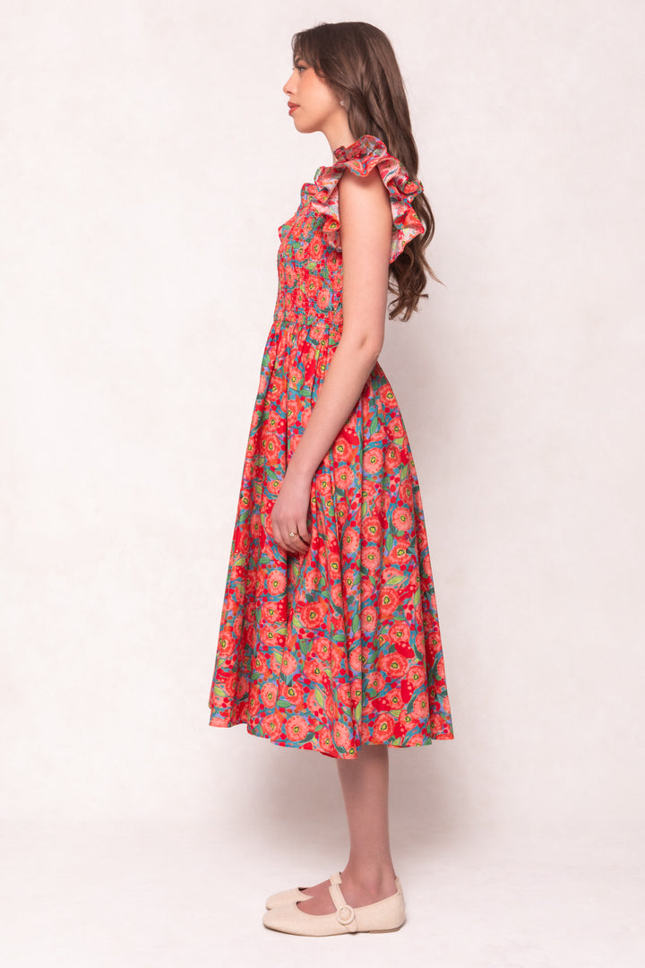 Hattie Dress in Poppy