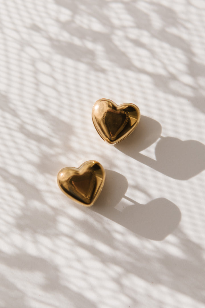 Heart Clamp Earrings