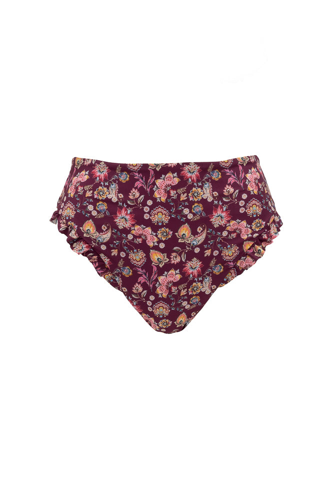 High Waist Ruffle Bottom in Stephanie Floral