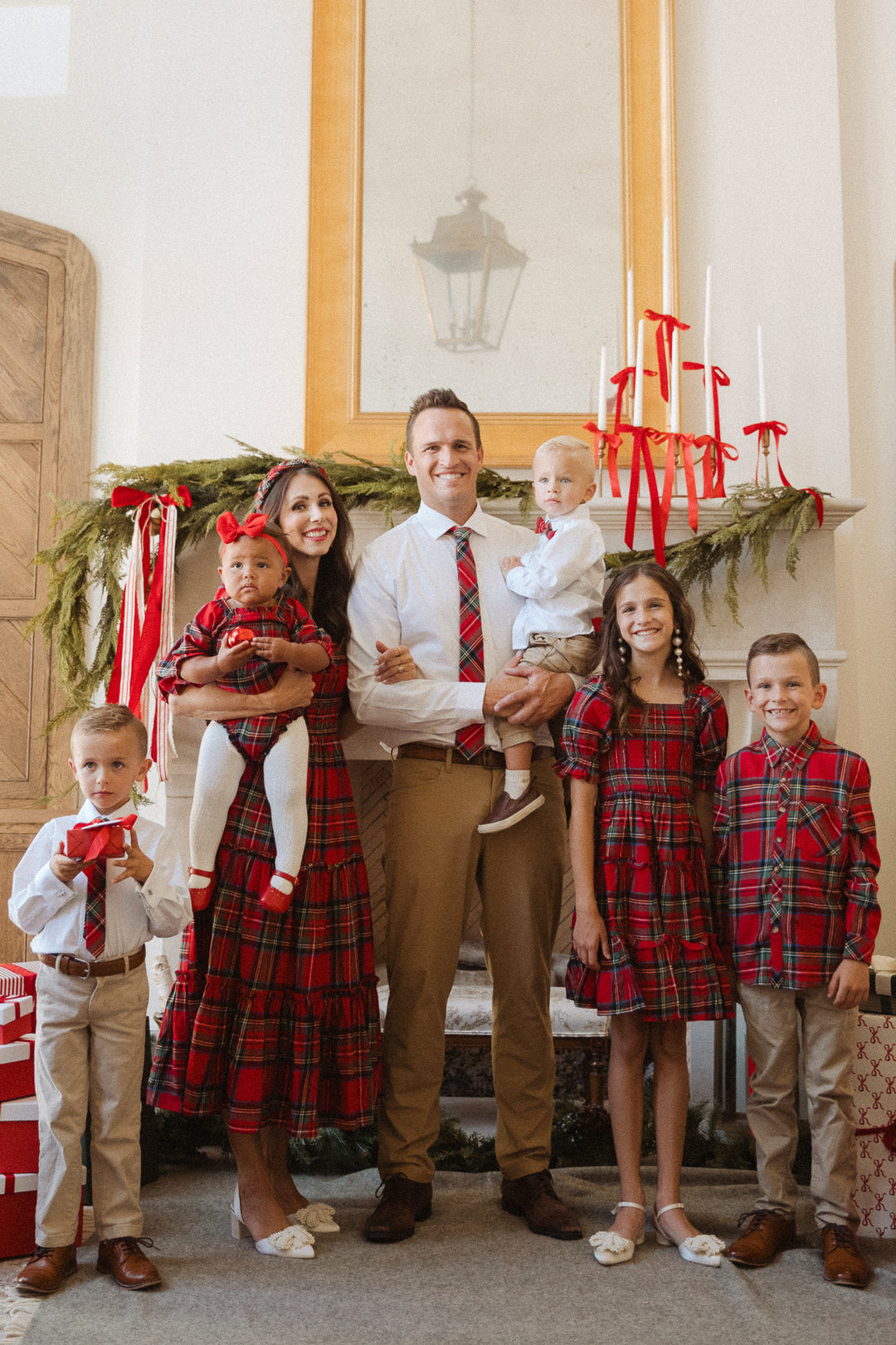 Boys John Shirt in Madeline Holiday Plaid