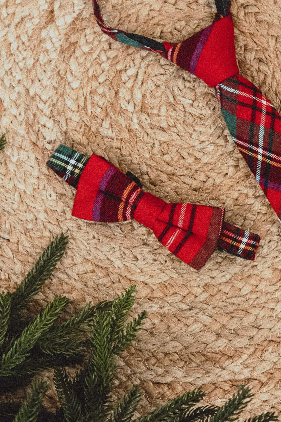 Ties in Madeline Holiday Plaid