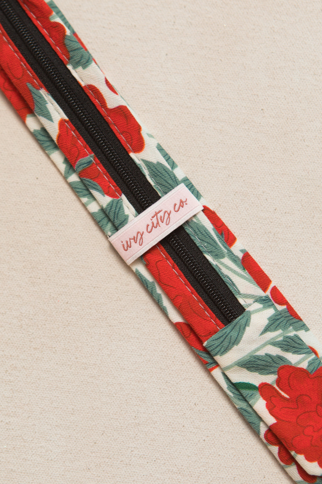 Ties in Roselyn Red Floral - FINAL SALE