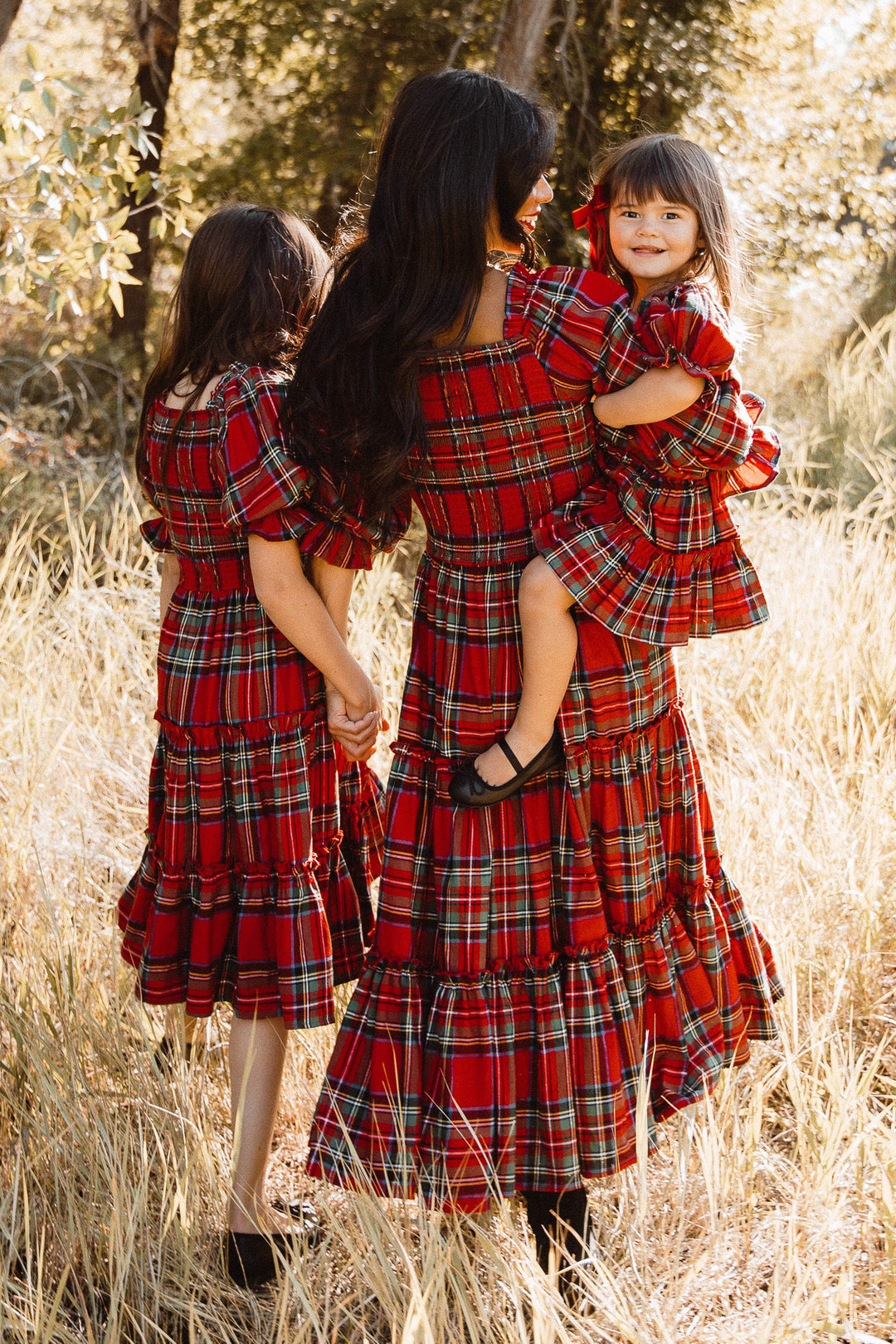 Madeline Dress in Holiday Plaid