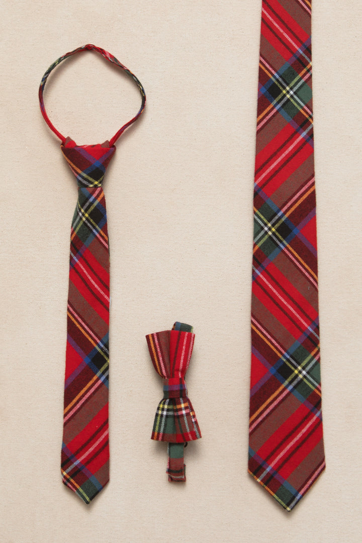 Ties in Madeline Holiday Plaid