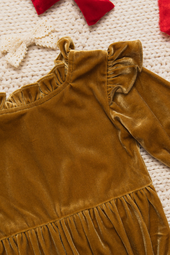 Baby Cleopatra Romper in Romance Me Gold - FINAL SALE