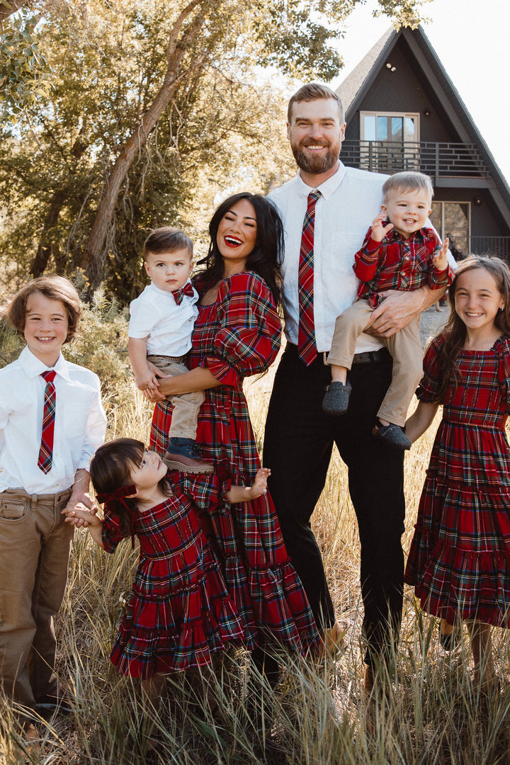 Ties in Madeline Holiday Plaid