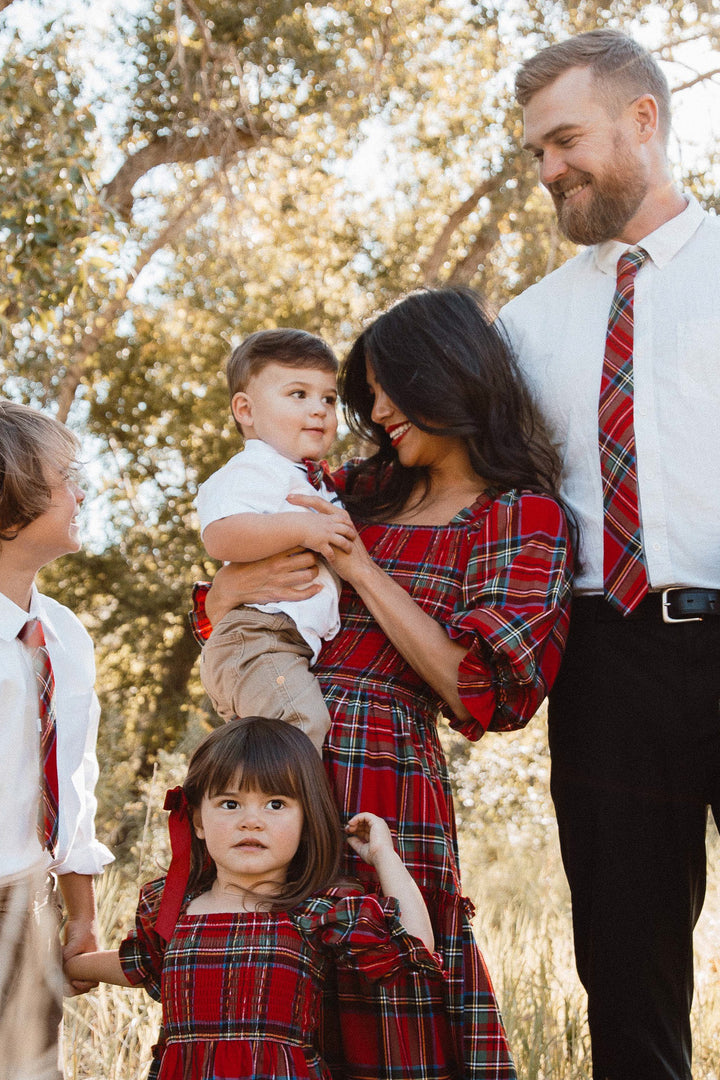 Ties in Madeline Holiday Plaid