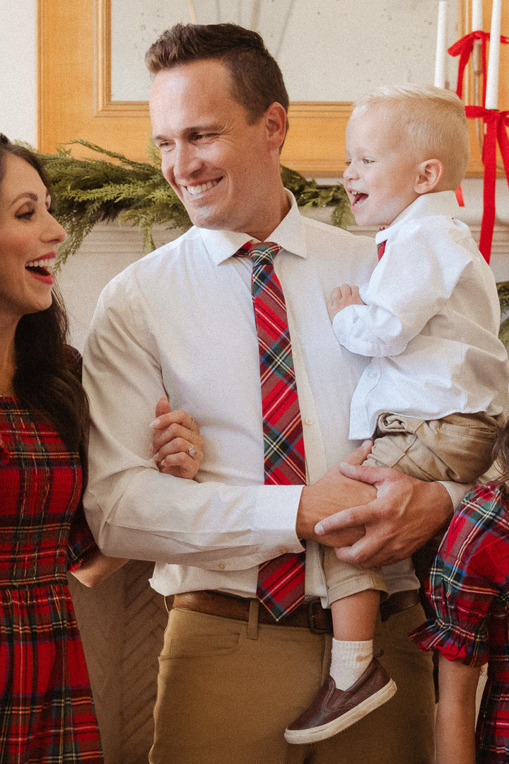 Ties in Madeline Holiday Plaid