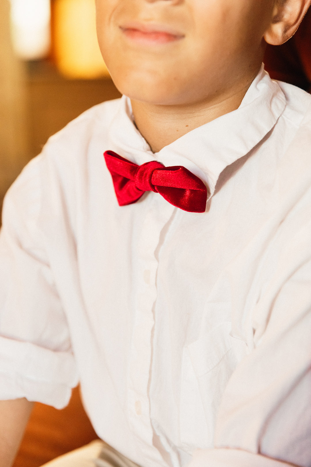 Bow Ties in Enamored Red Velvet - FINAL SALE