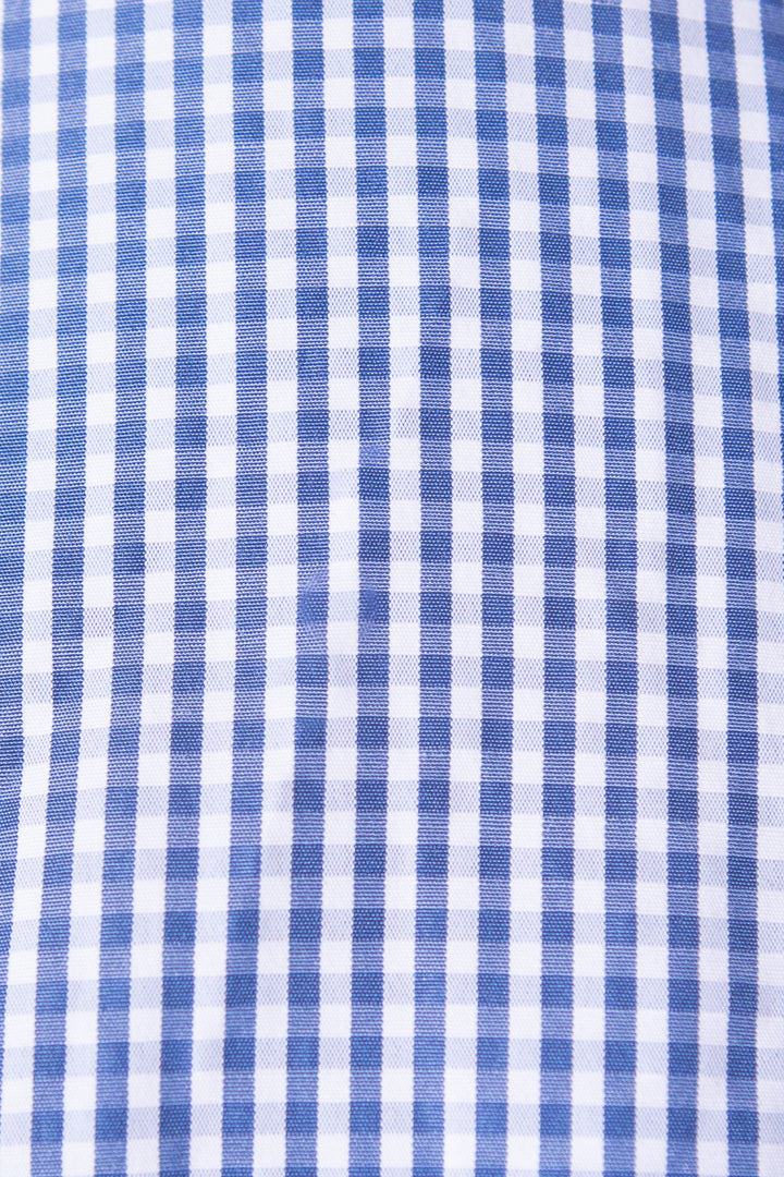 Boys Max Tie in Indie Blue Gingham - FINAL SALE