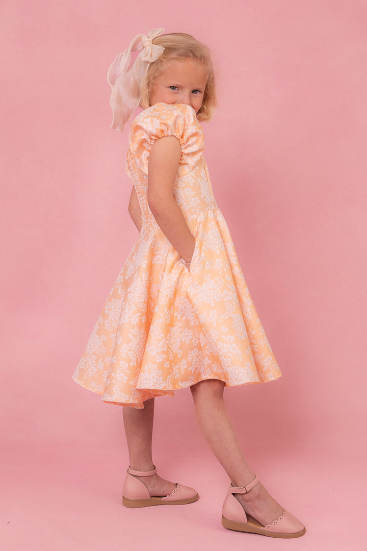 Mini Ivanna Dress in Peach - FINAL SALE