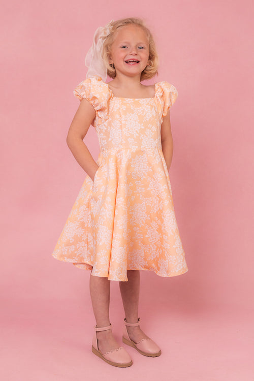 Mini Ivanna Dress in Peach - FINAL SALE