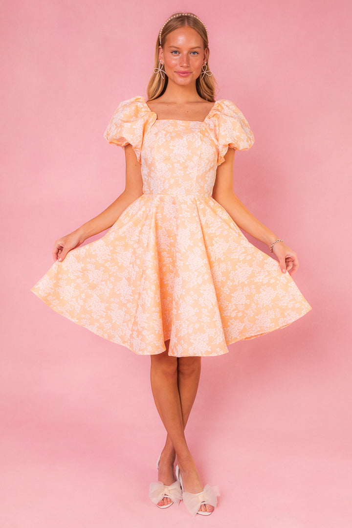 Ivanna Dress in Peach - FINAL SALE